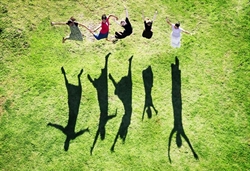 girls jumping by forhisglory, on Pix-O-Sphere